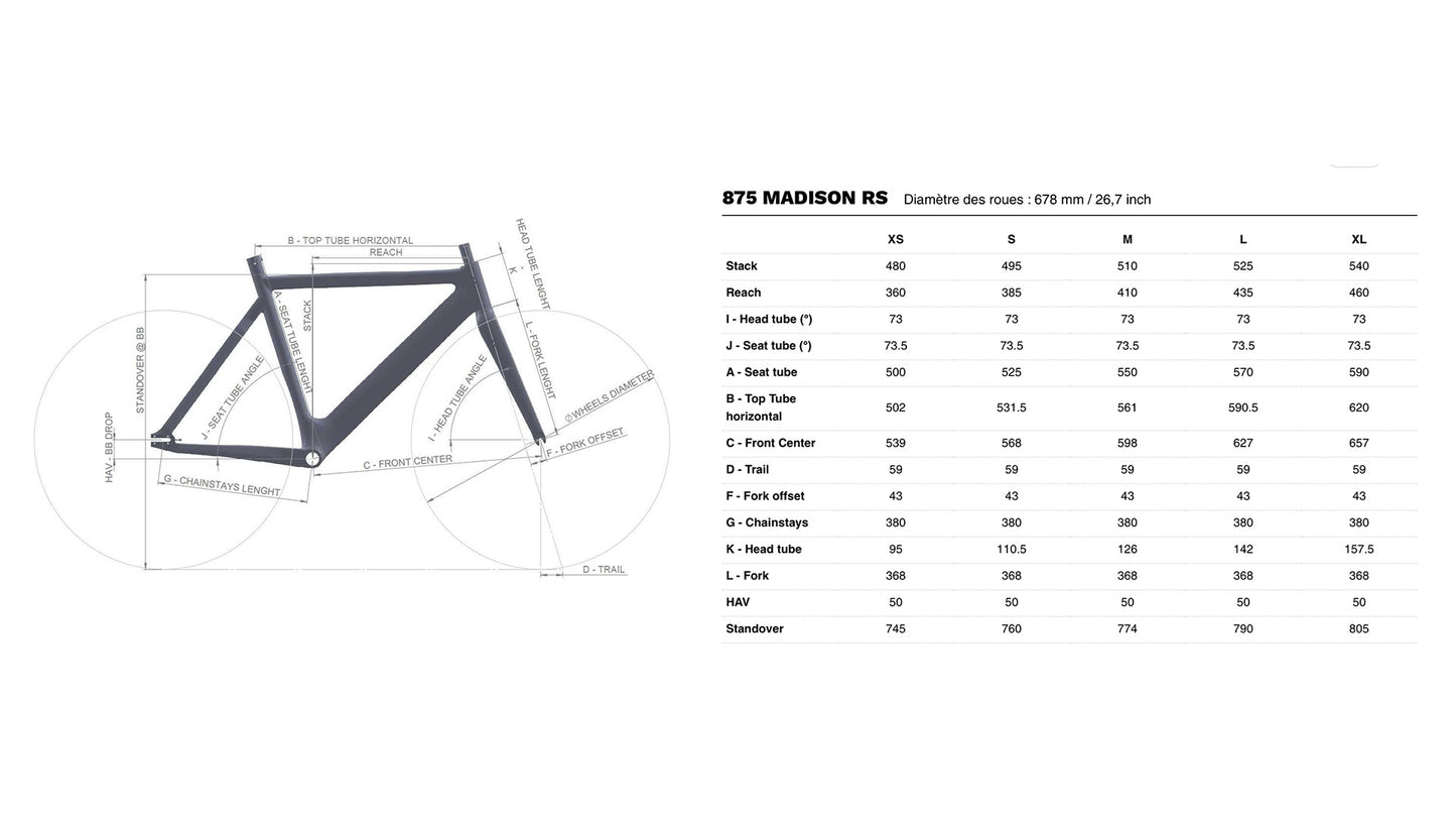 LOOK - Kit cadre 875 MADISON RS