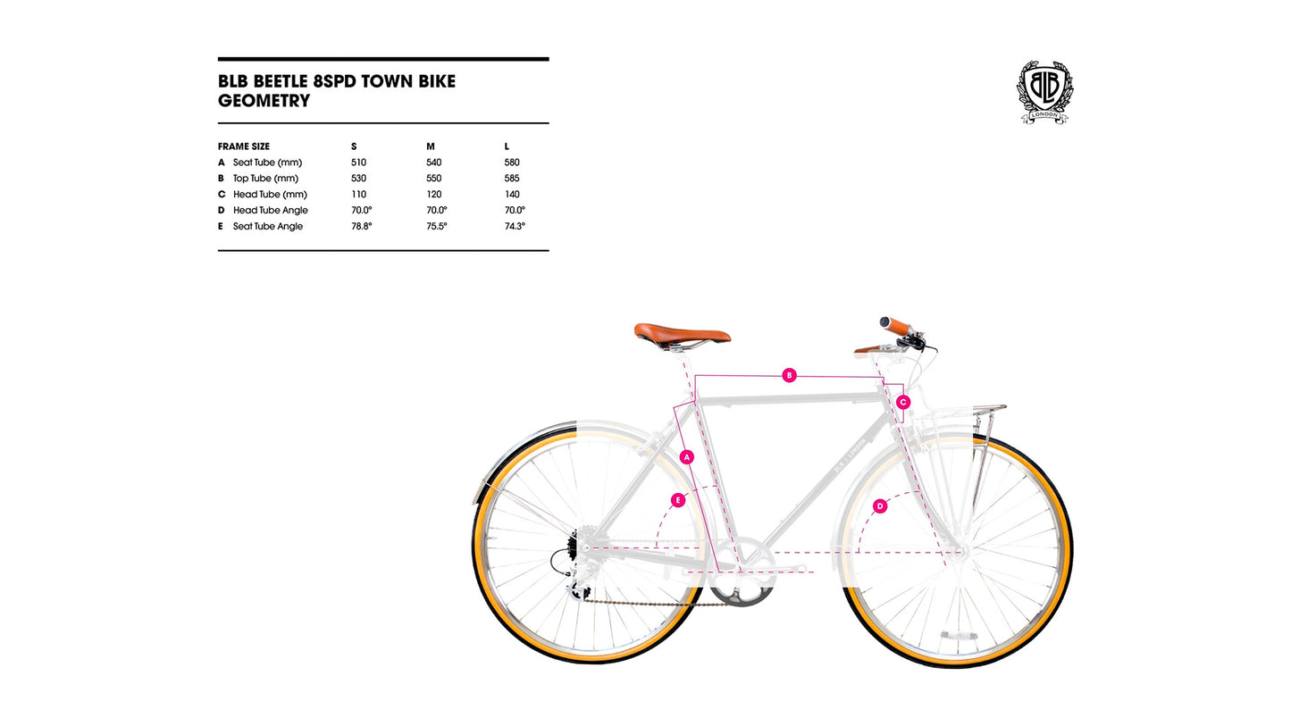 BLB - Vélo urbain Beetle 8 vitesses